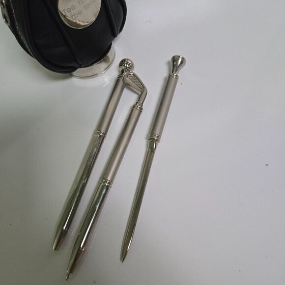 Things Remembered Tee Time Me Time Pen Pencil Desk Set - Picture 5 of 6